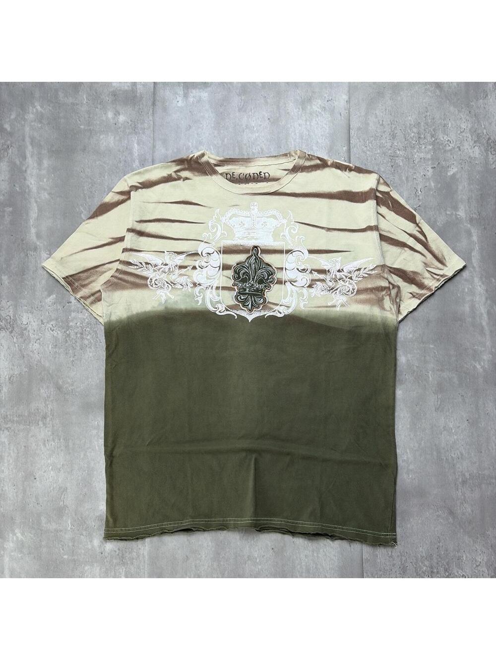 Y2K Green Decoded Grunge Gothic Skater T-Shirt
